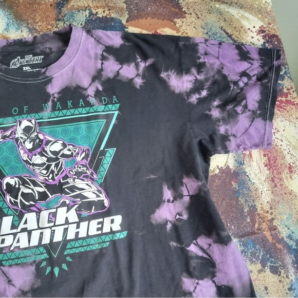 Marvel Black Panther Tie-Dye T-Shirt - Picture 2 of 13